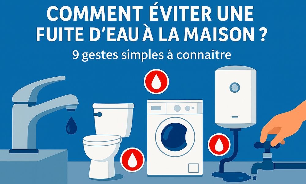 Comment éviter une fuite d’eau à la maison ?