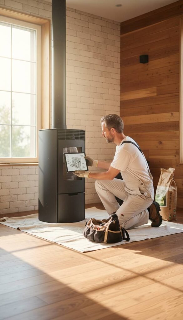 Installation et réparation de poêles à granulés