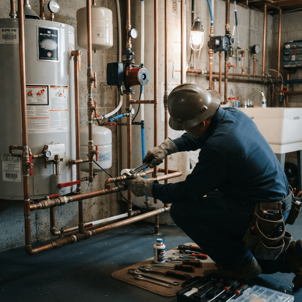 Entretien et rénovations des installations de plomberie