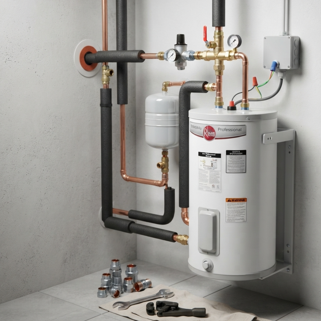 Mise en service d'un chauffe-eau