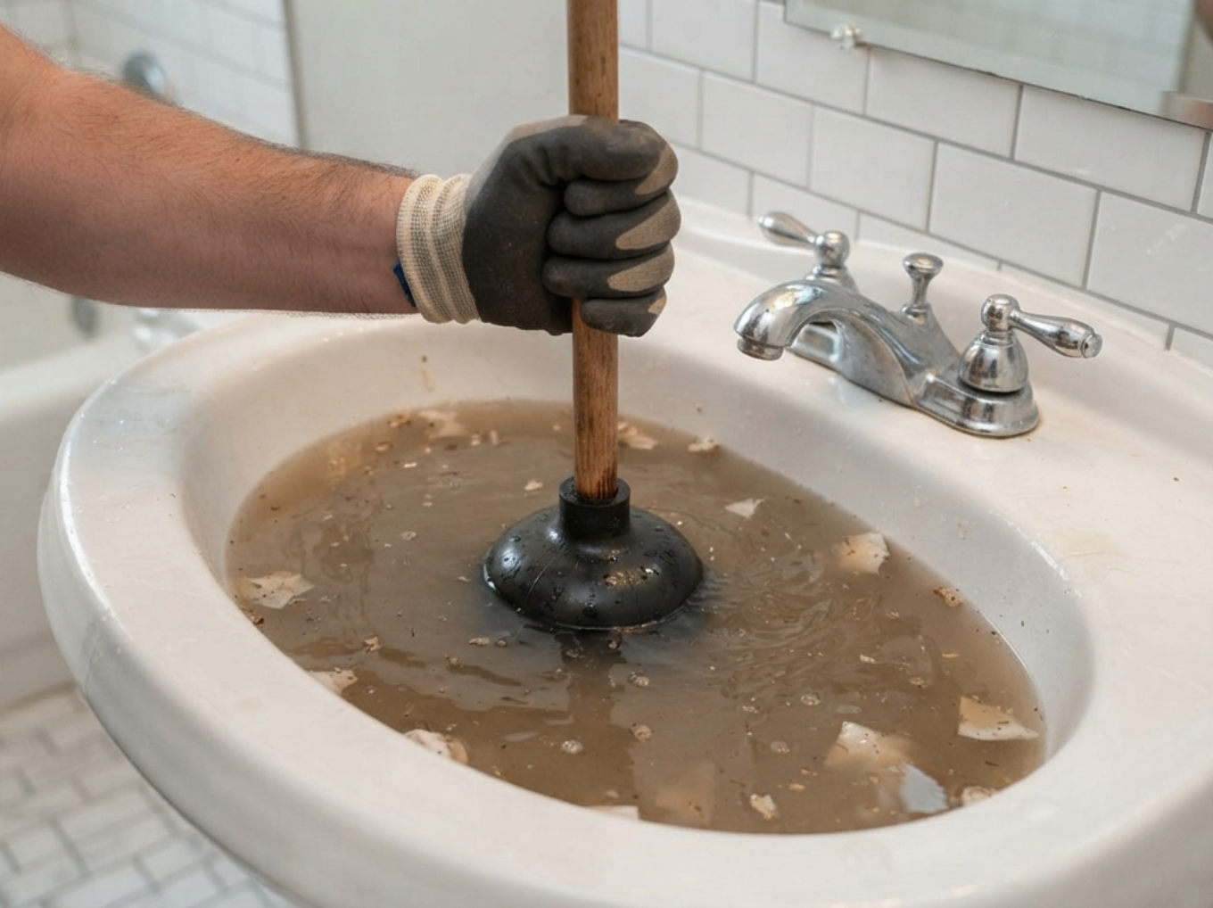 Débouchage de lavabo