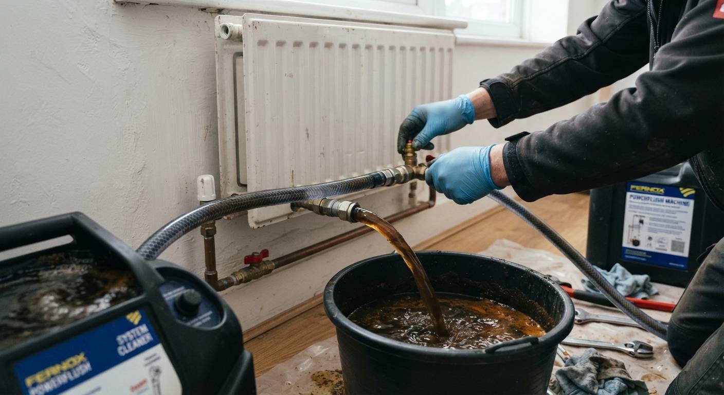 Désembouage des radiateurs et du plancher chauffant