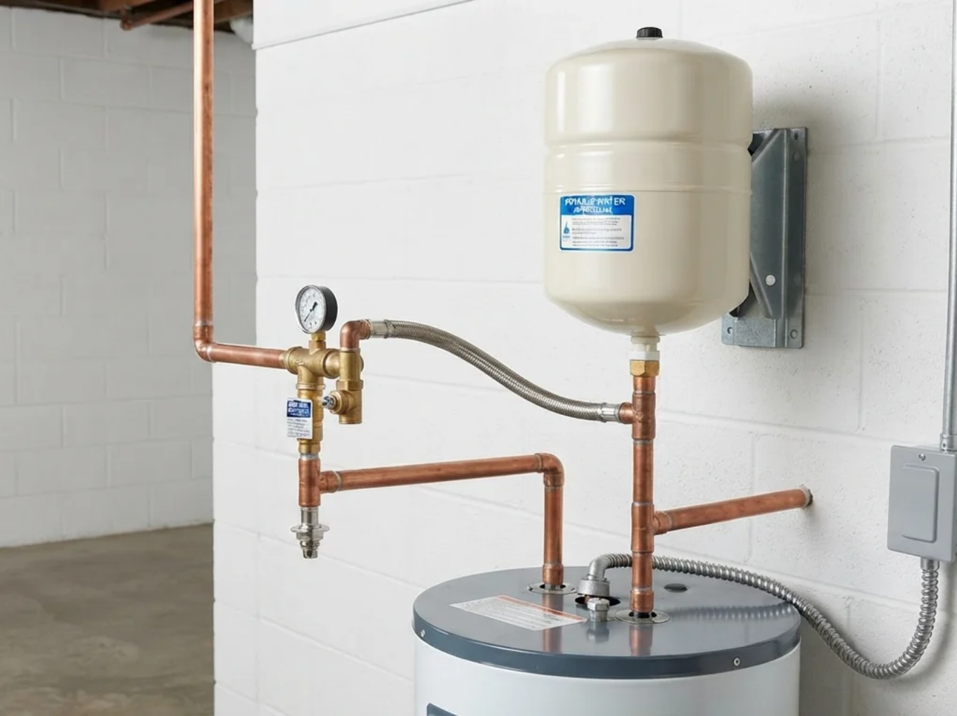 Pose de vase d'expansion sanitaire
